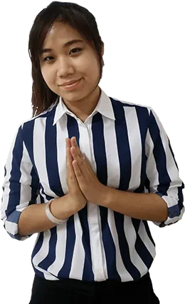 A member of the Assist team giving a wai greeting